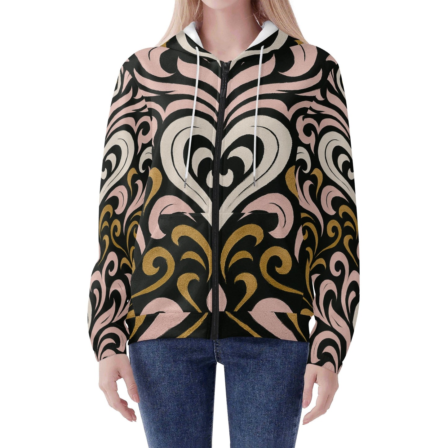 Womens Queen Aura Zipper Jumper Hoodie