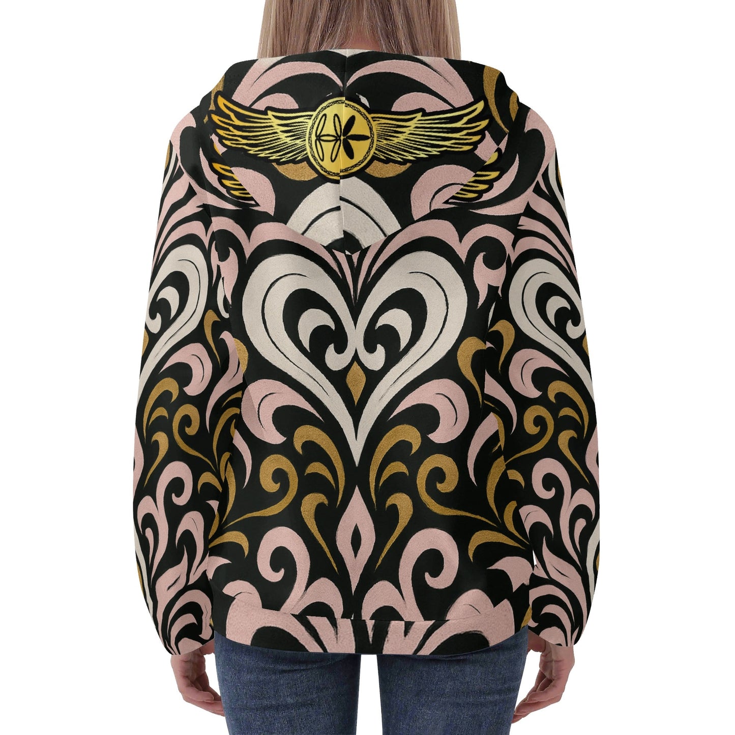 Womens Queen Aura Zipper Jumper Hoodie
