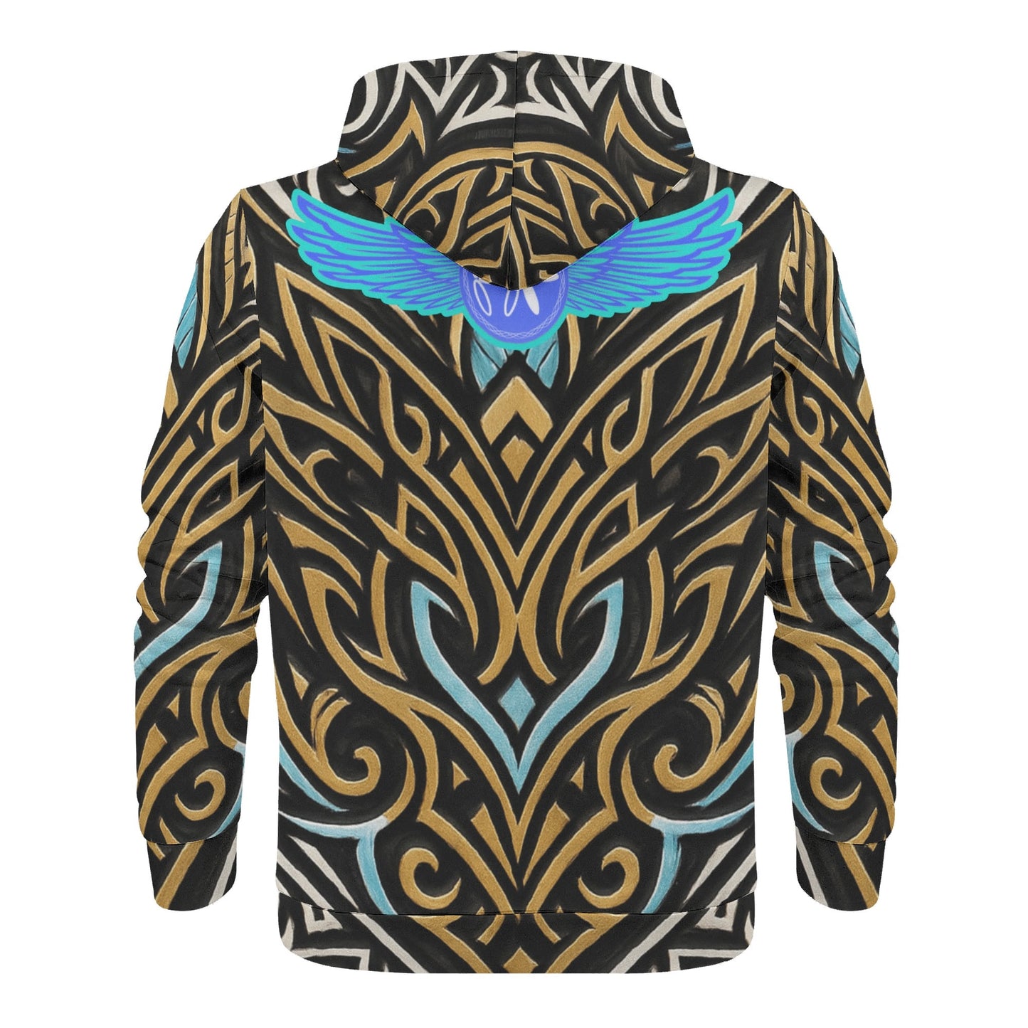 Mens Royal Warrior Velvet Hoodie