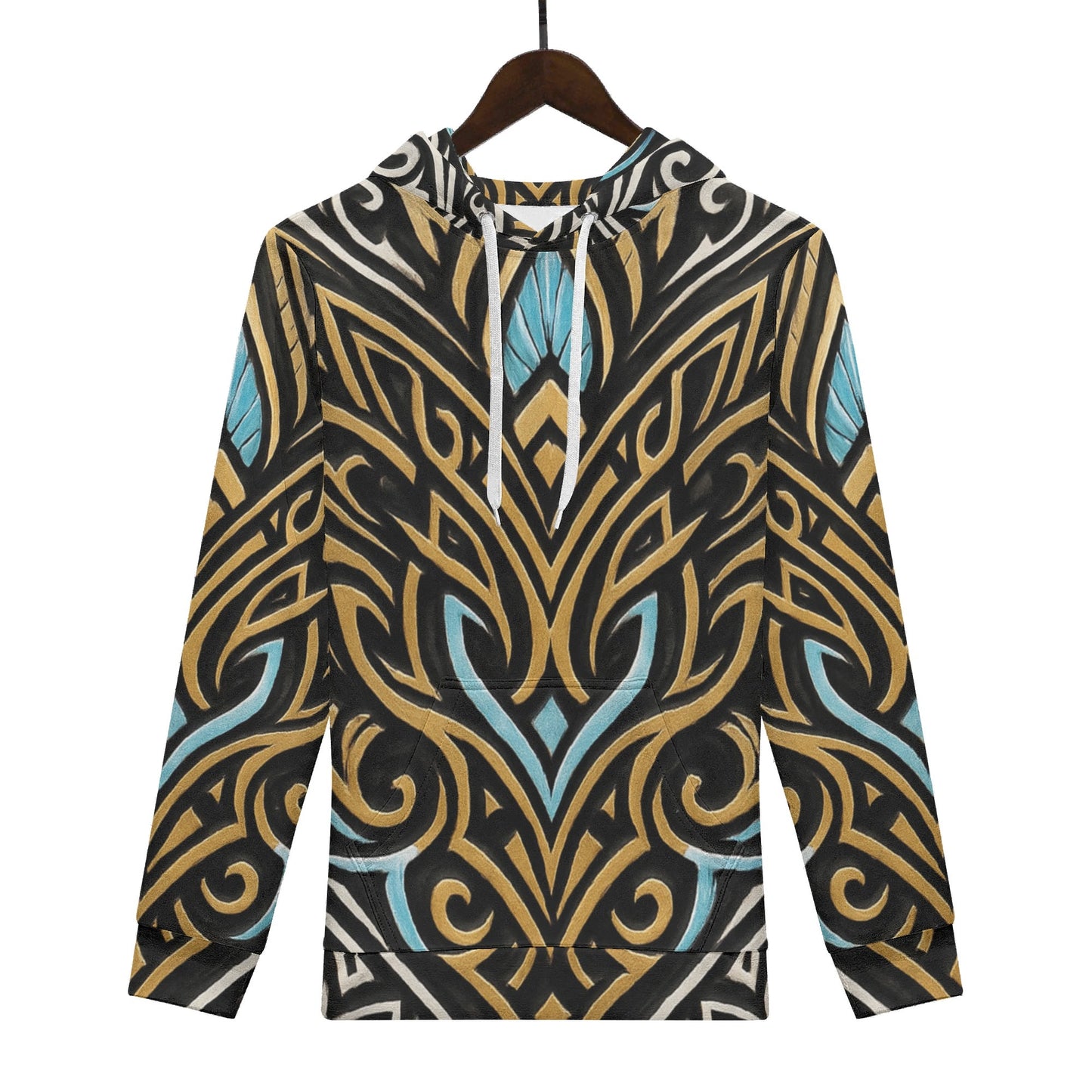 Mens Royal Warrior Velvet Hoodie