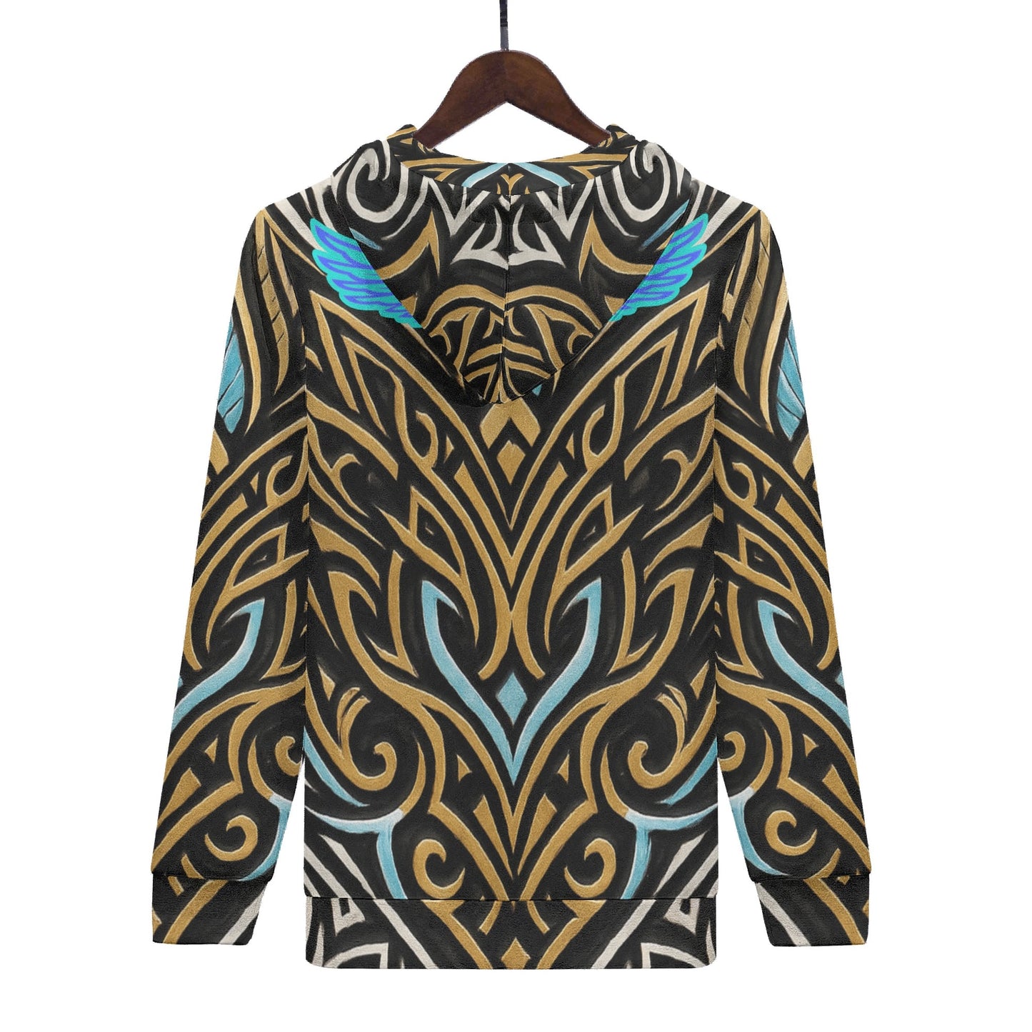 Mens Royal Warrior Velvet Hoodie