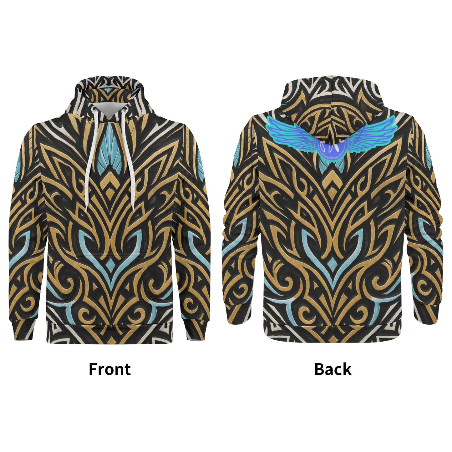 Mens Royal Warrior Velvet Hoodie