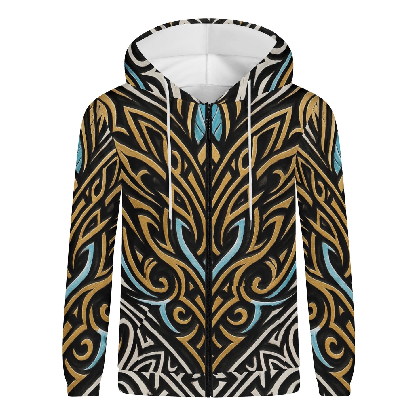 Mens Royal Warrior Lightweight Zip Hoodie