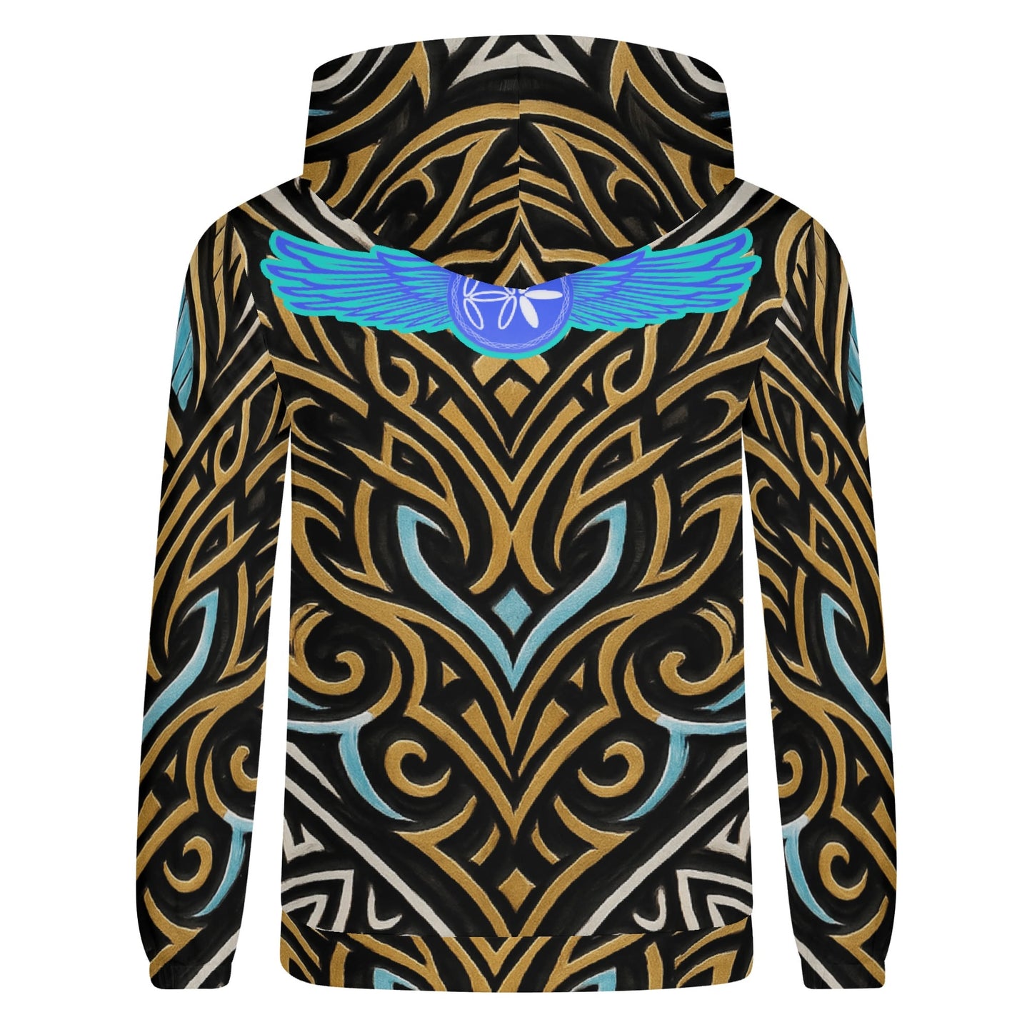 Mens Royal Warrior Lightweight Zip Hoodie