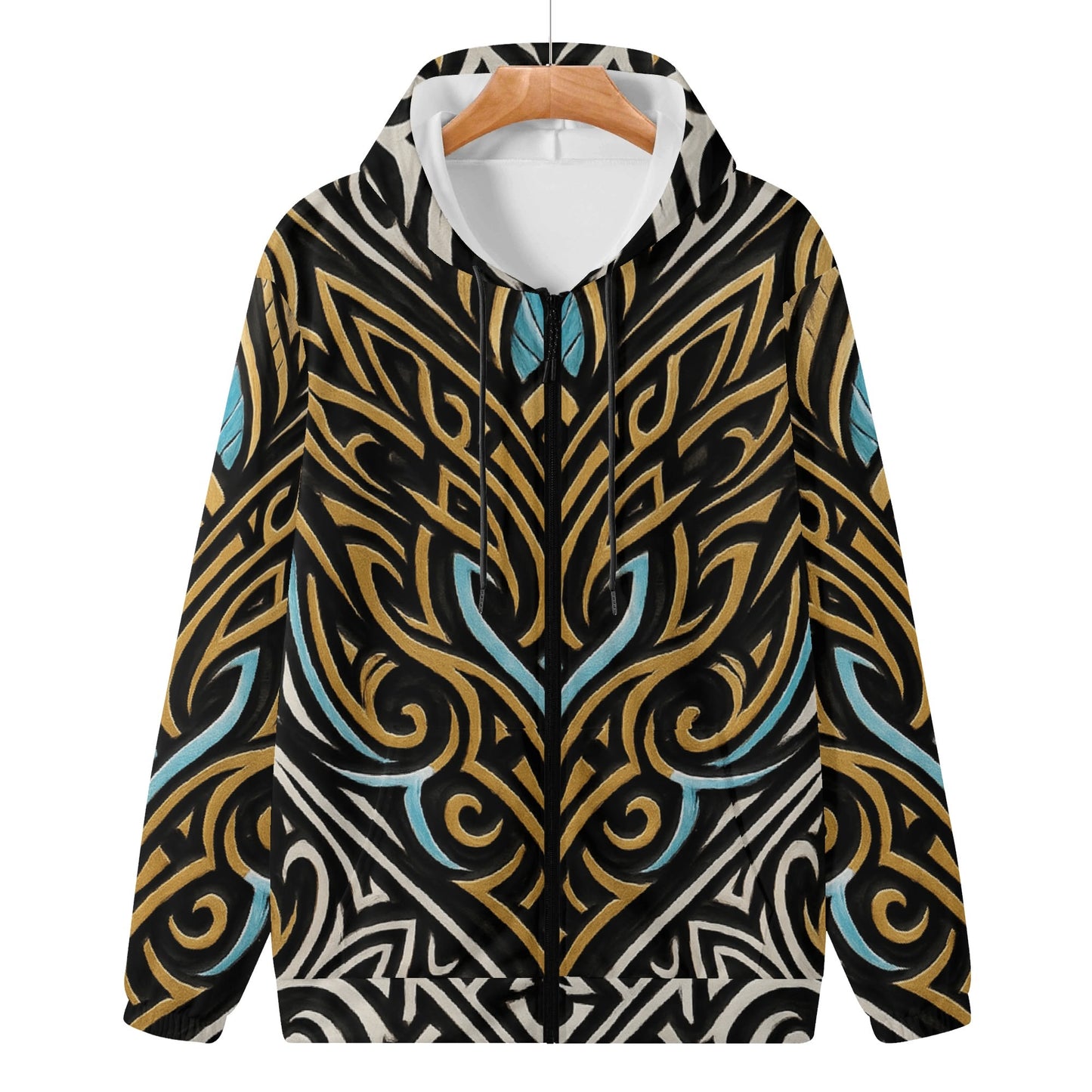 Mens Royal Warrior Lightweight Zip Hoodie
