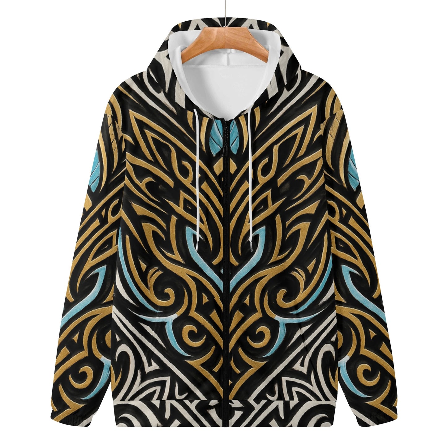 Mens Royal Warrior Lightweight Zip Hoodie