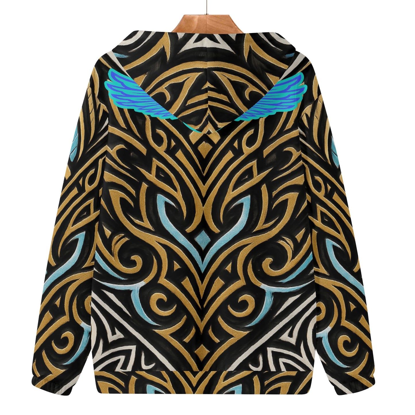 Mens Royal Warrior Lightweight Zip Hoodie