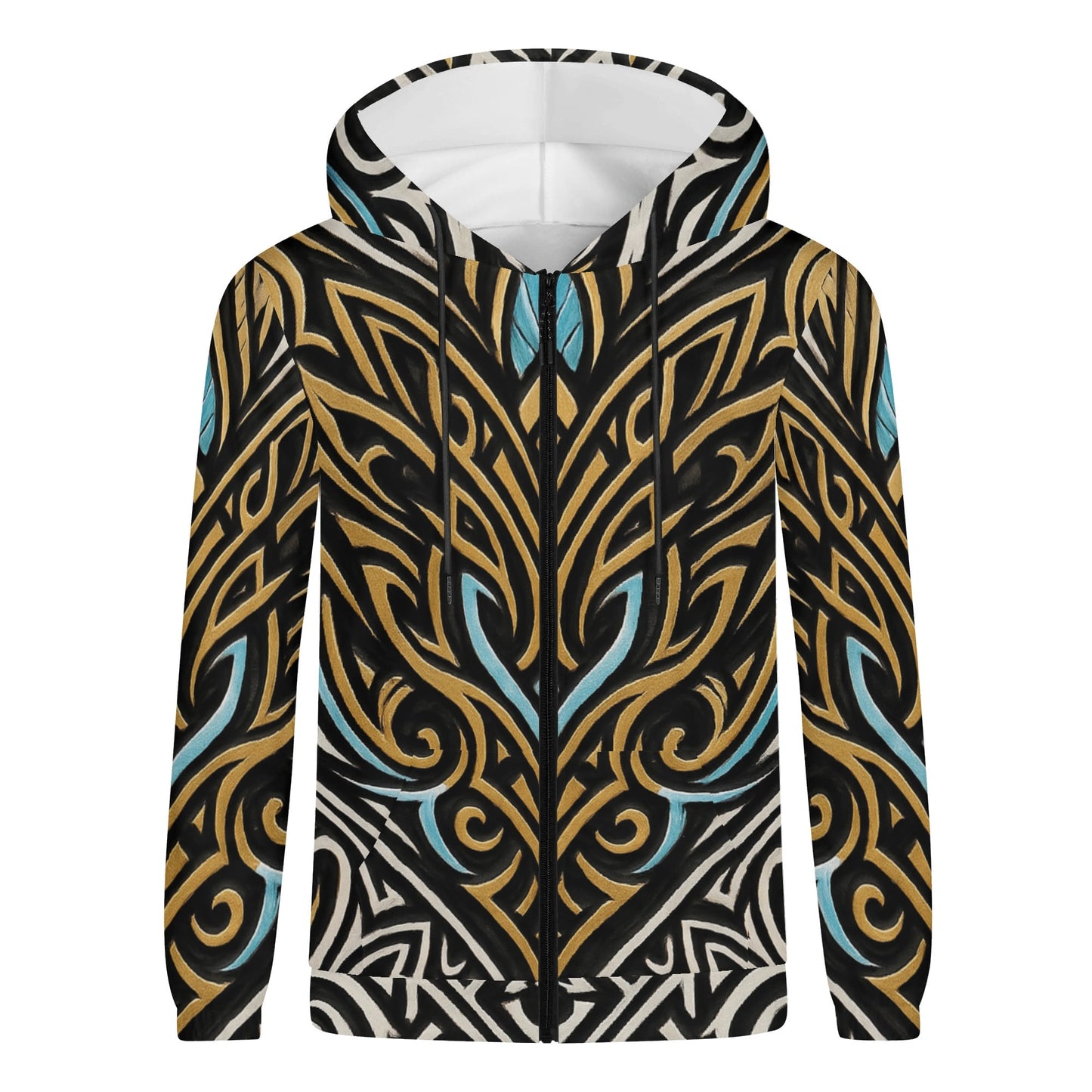 Mens Royal Warrior Lightweight Zip Hoodie