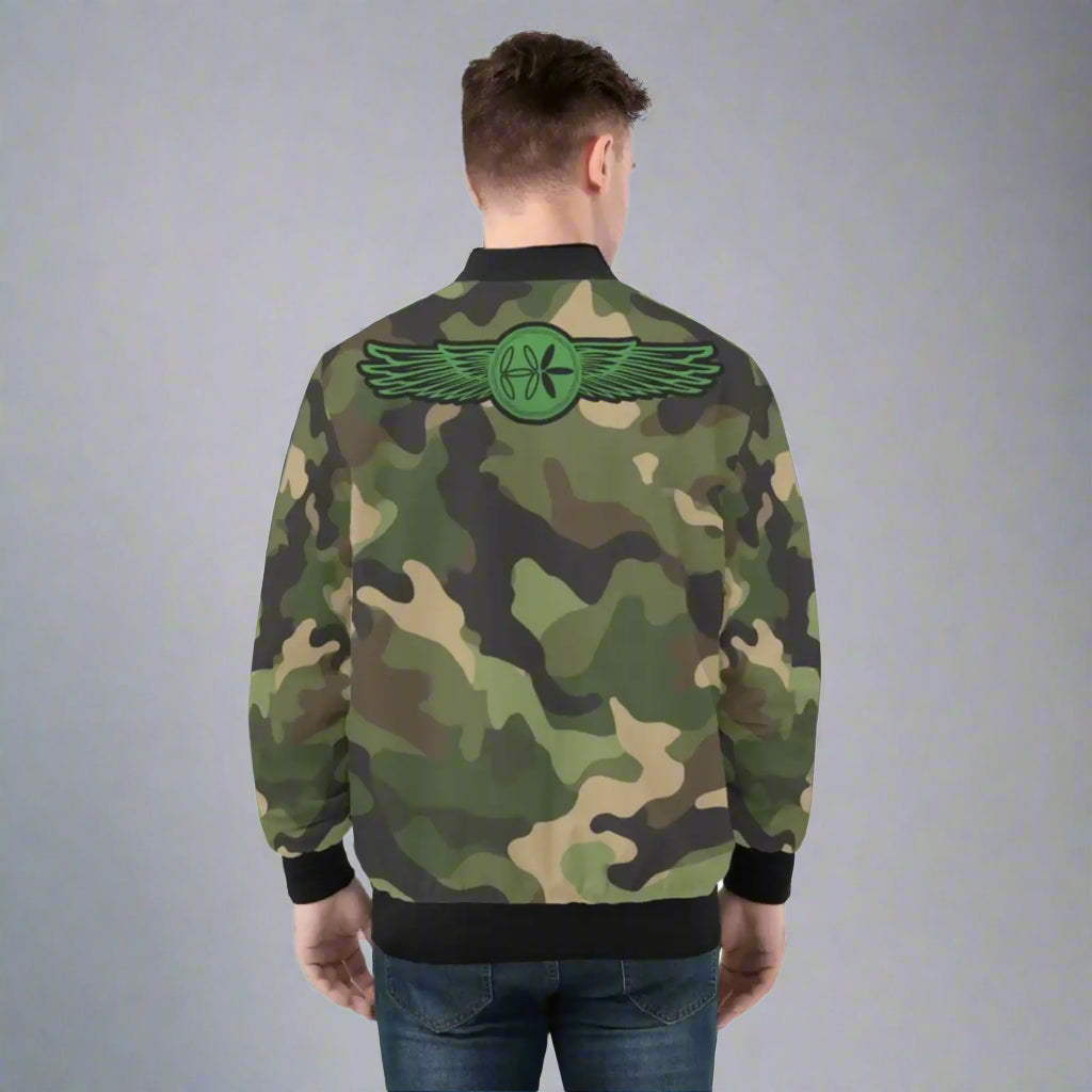 Jungle Camo Bomber Jacket by Highest Evolution