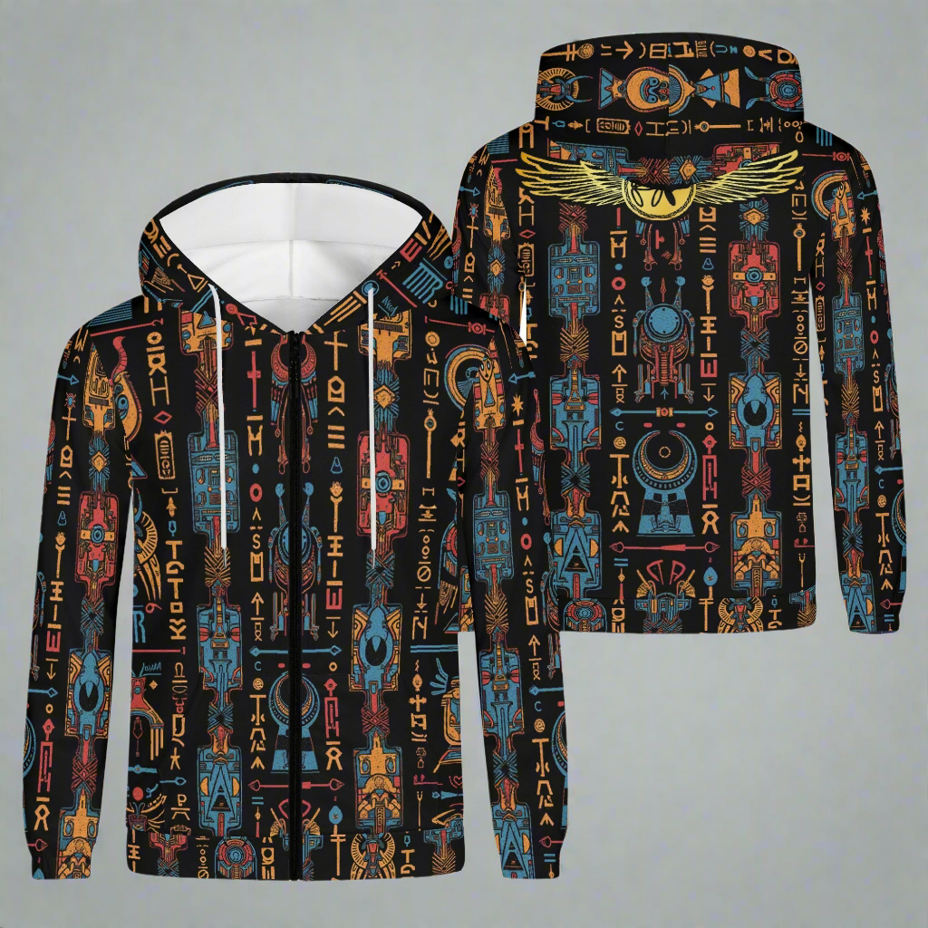 Hyrographics Zip Hoodie for men by Highest Evolution