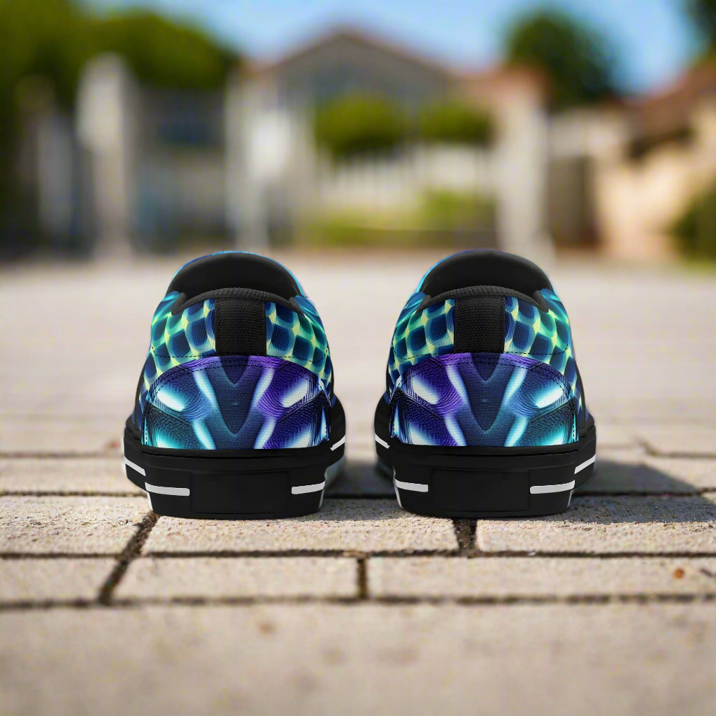 Mens Magic Dragon Slip Ons By Highest Evolution
