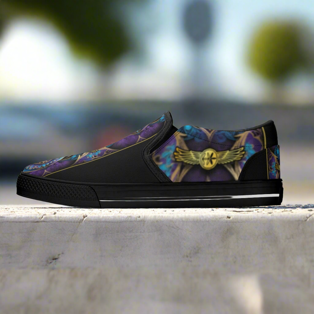 Mens Fit For A King Slip ons By Highest Evolution
