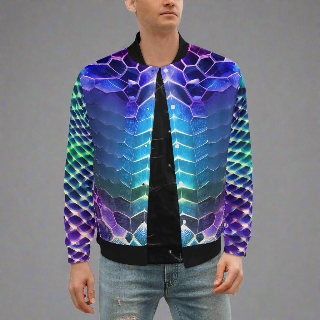 Dragon Scales Bomber Jacket by Highest Evolution