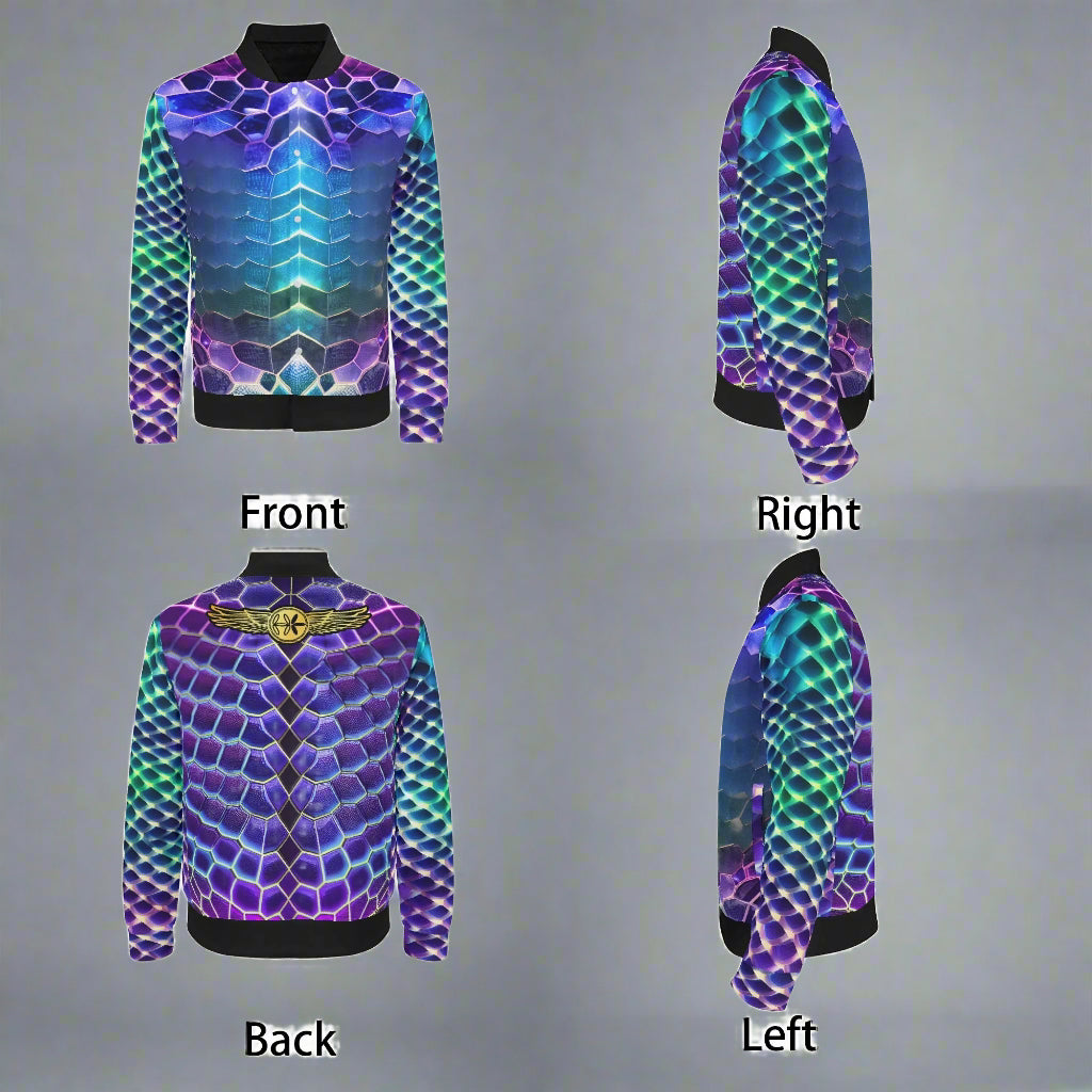 Dragon Scales Bomber Jacket by Highest Evolution