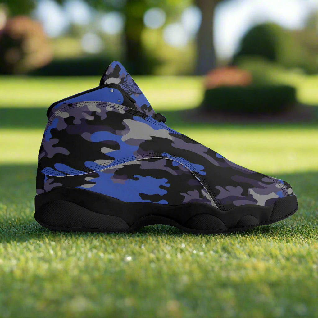 Blue Camo Sneakers for men by Highest Evolution