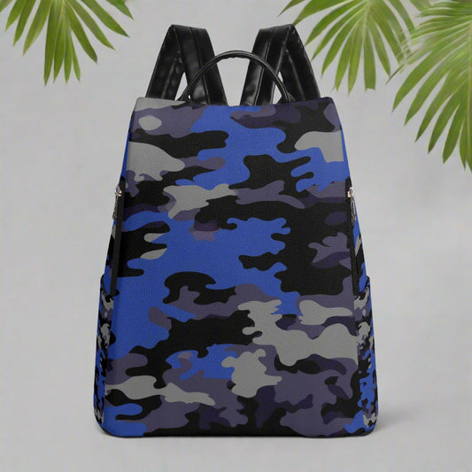 Blue Camo Backpack By Highest Evolution