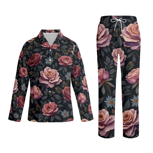 Rose Garden Long-Sleeve Pajama Set by Highest Evolution