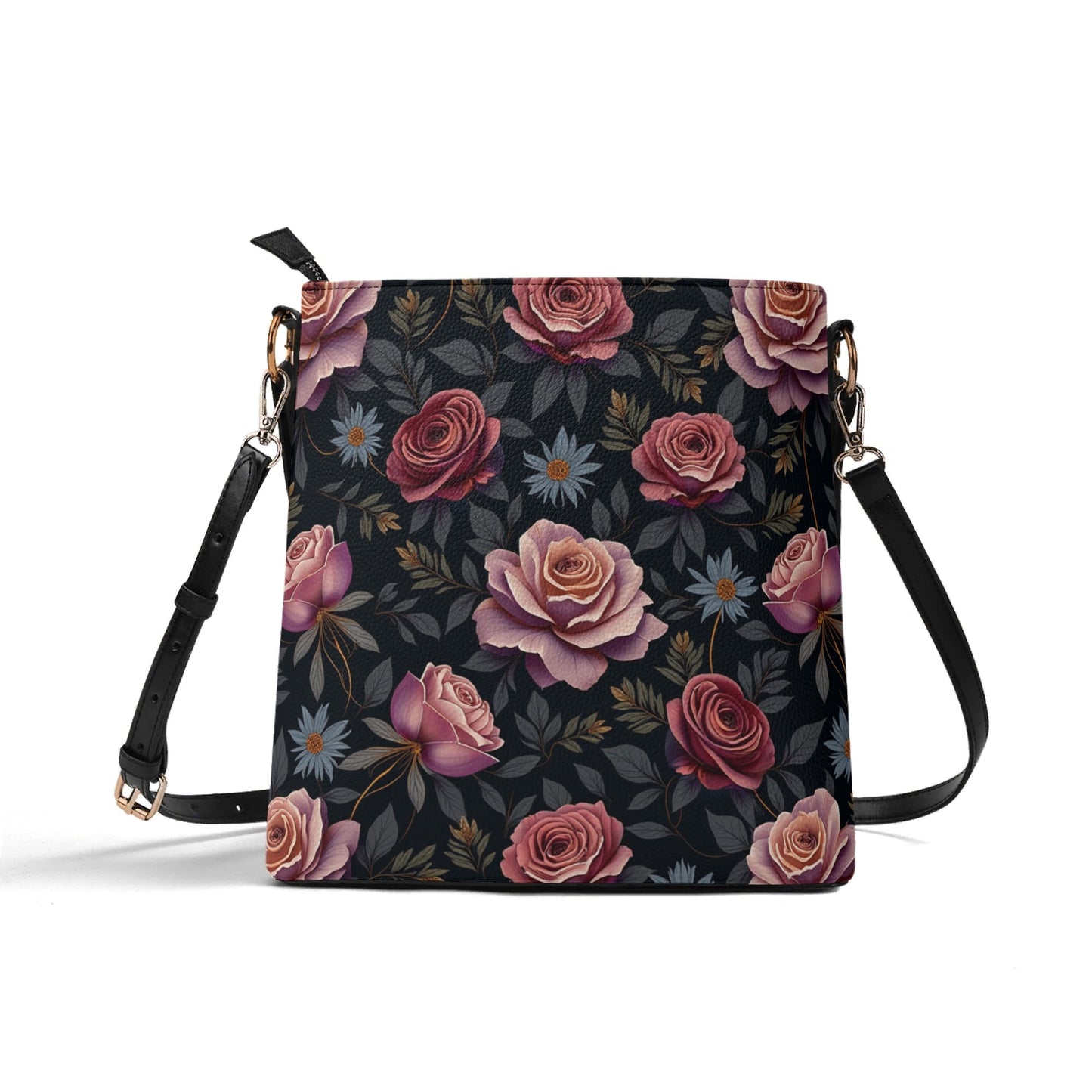 Womens Rose Garden Bucket Shoulder Bag by Highest Evolution