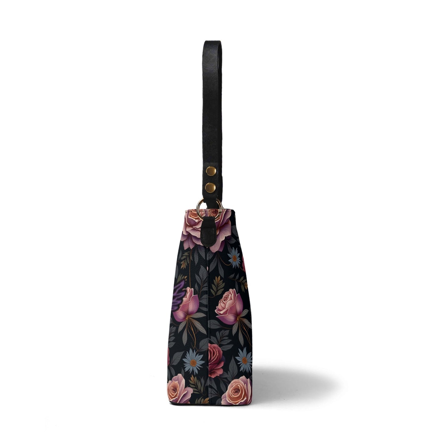 Womens Rose Garden Bucket Shoulder Bag by Highest Evolution