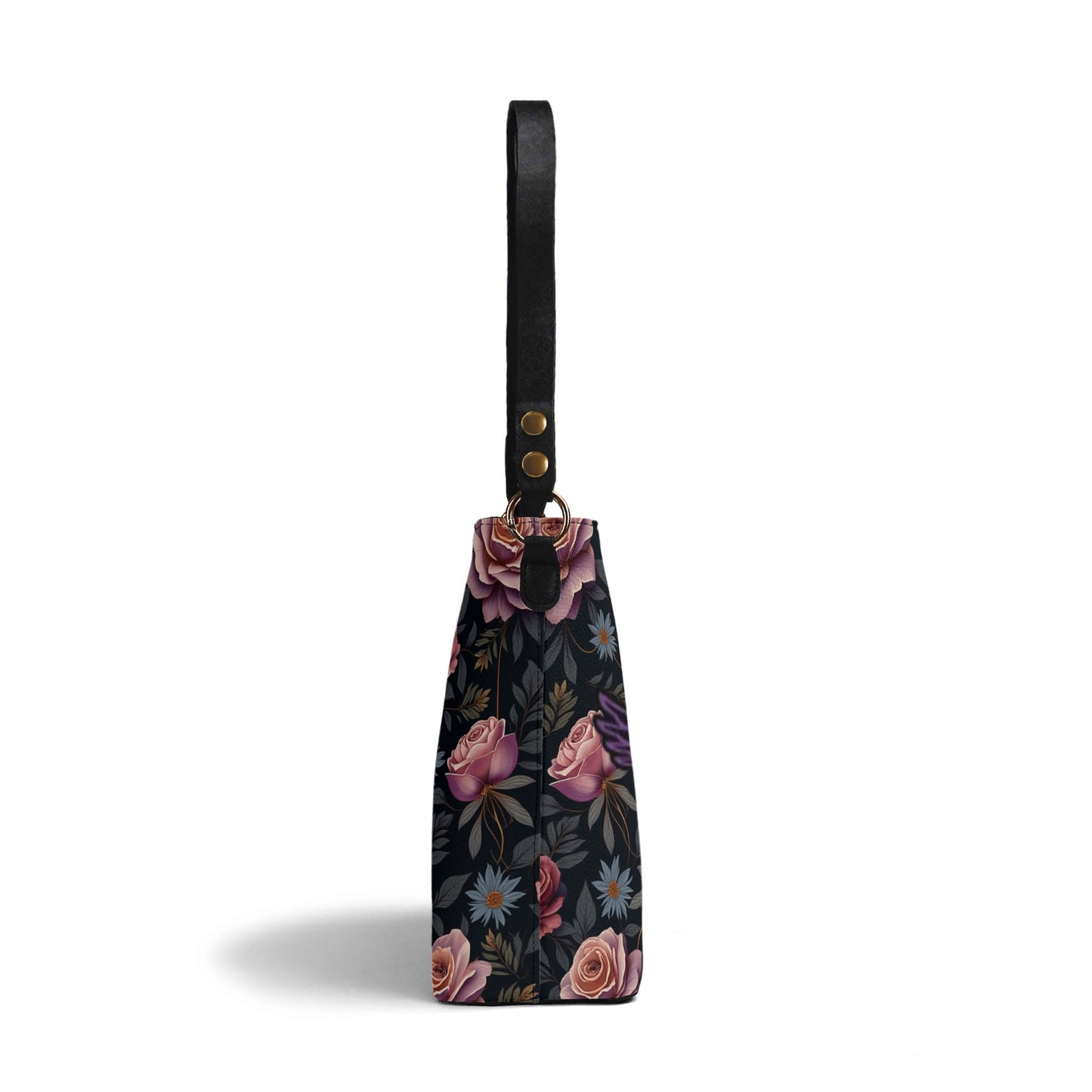 Womens Rose Garden Bucket Shoulder Bag by Highest Evolution