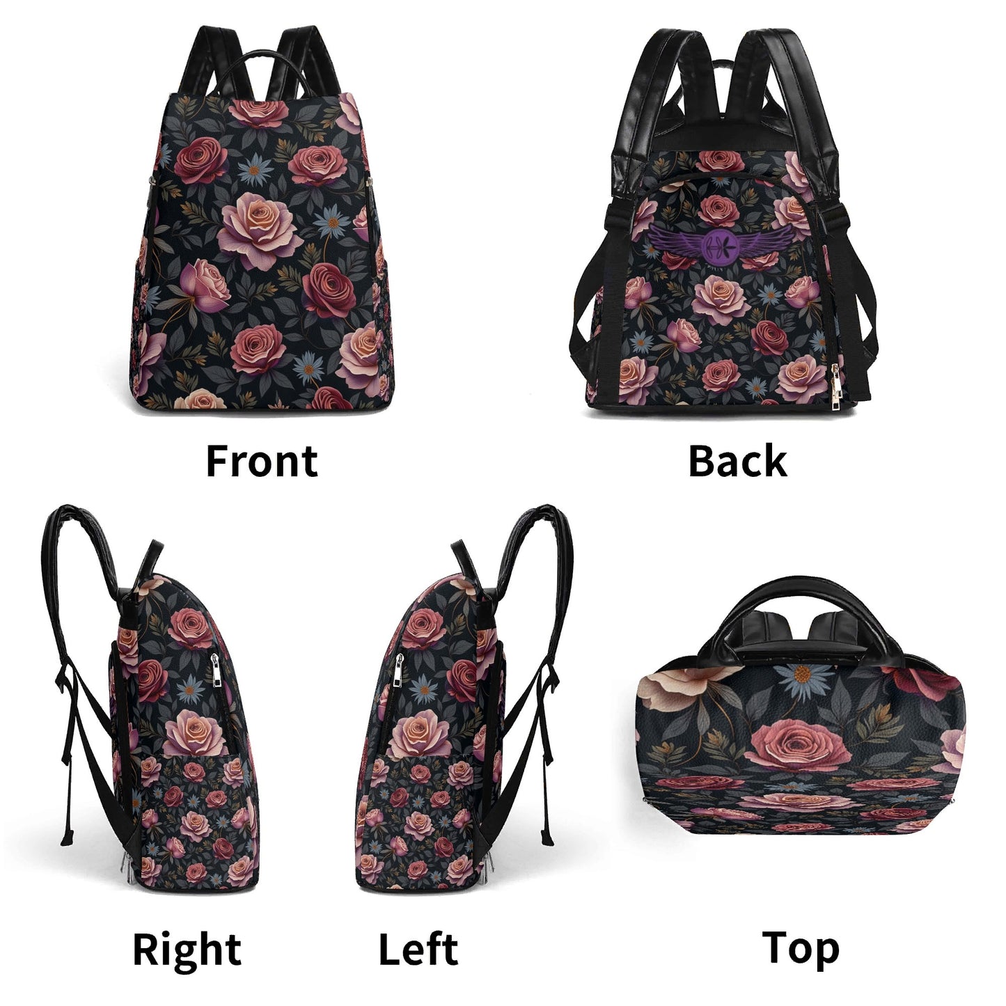 Rose Garden Backpack by Highest Evolution