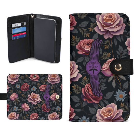 Rose Garden Leather Phone Case Cover by Highest Evolution
