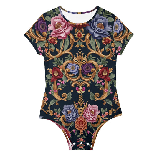 Womens Crew Neck Short Sleeve Slim Fit Bodysuit