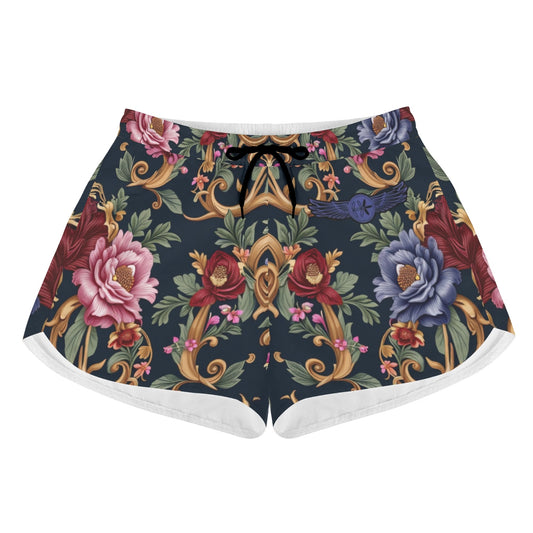 Womens All Over Print Casual Beach Shorts