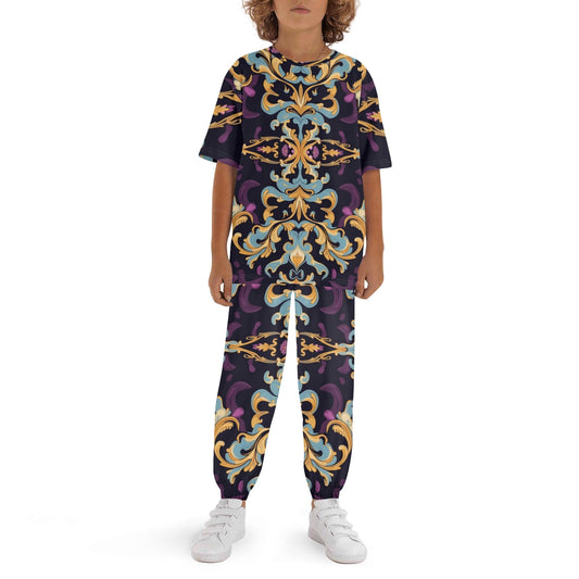 Childrens Aiden Sleepwear Short Sleeve Sleep Set by Highest Evolution
