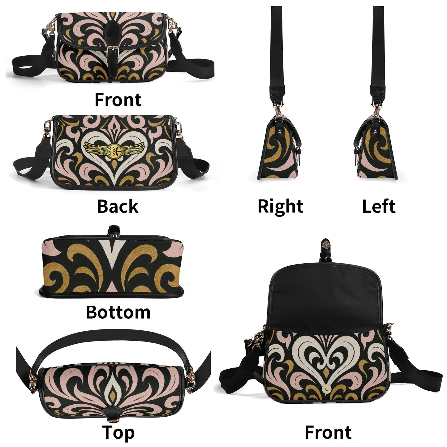 Womens Queens Aura Crossbody Square bag