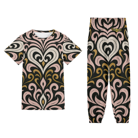 Queens Aura Short Sleeve-Blouse Set