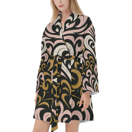 Womens Queen Aura Short Bathrobe