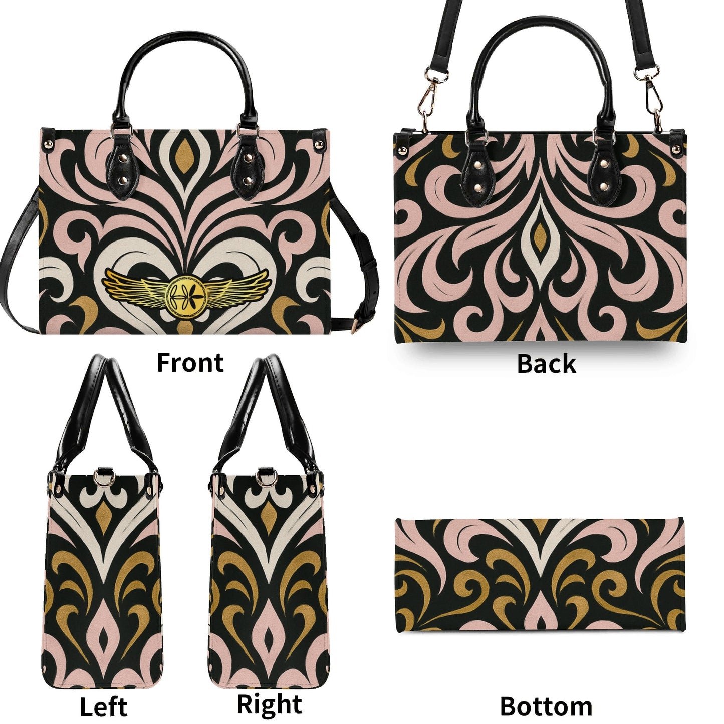 Queens Aura Leather Handbag