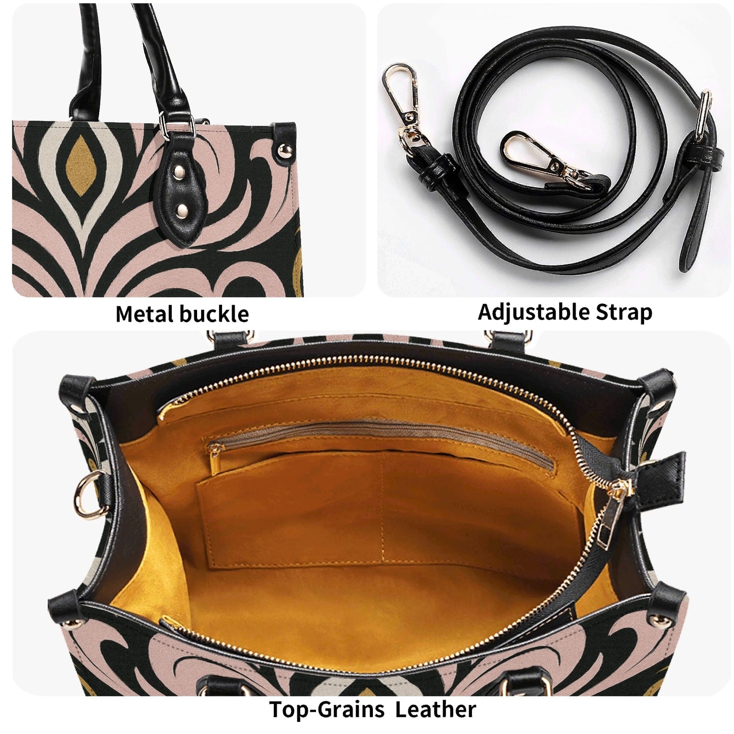 Queens Aura Leather Handbag