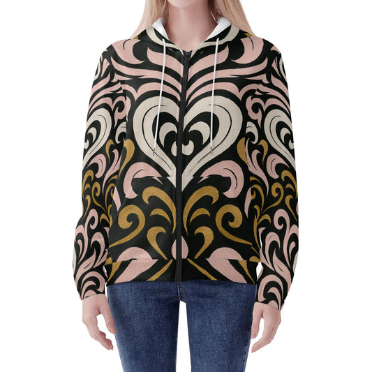 Womens Queen Aura Zipper Jumper Hoodie