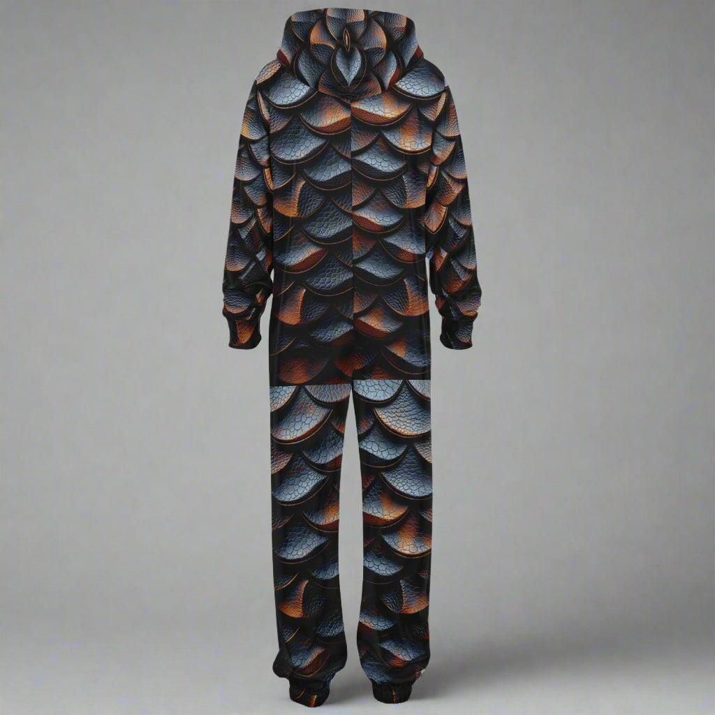 Leather Dragon Scale design Jumpsuit by Highest Evolution