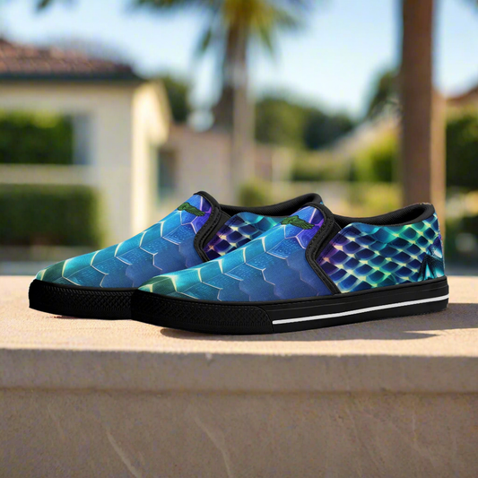 Mens Magic Dragon Slip Ons By Highest Evolution