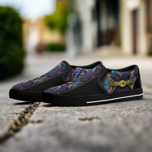 Mens Fit For A King Slip ons By Highest Evolution